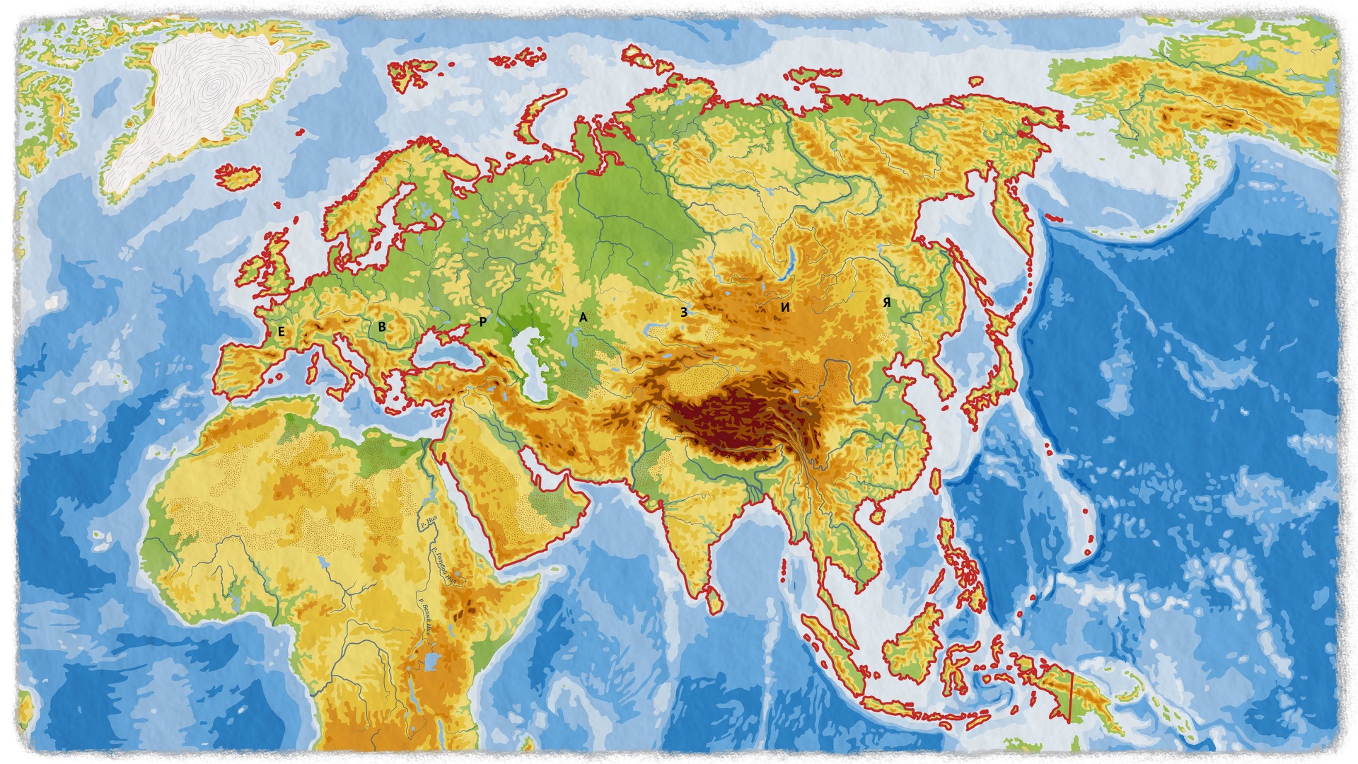 Карта евразии рисовать