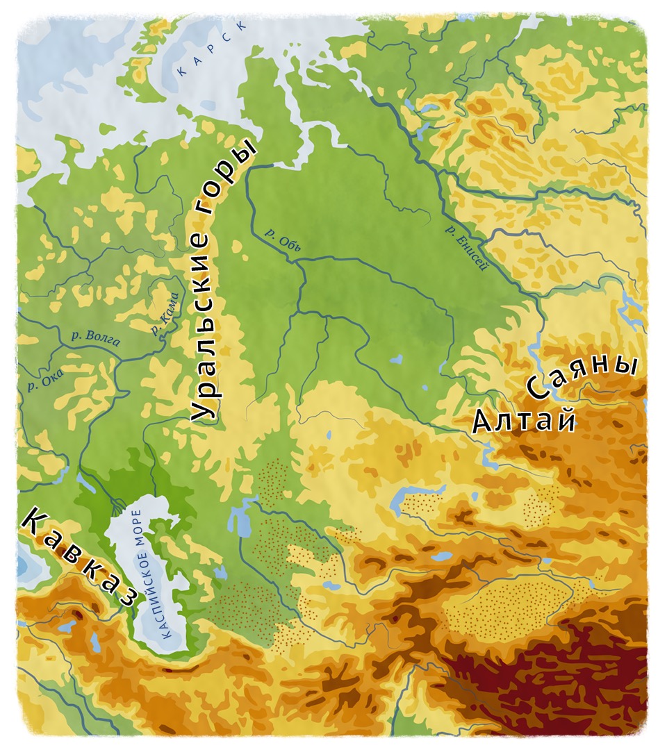 Саяны на карте евразии