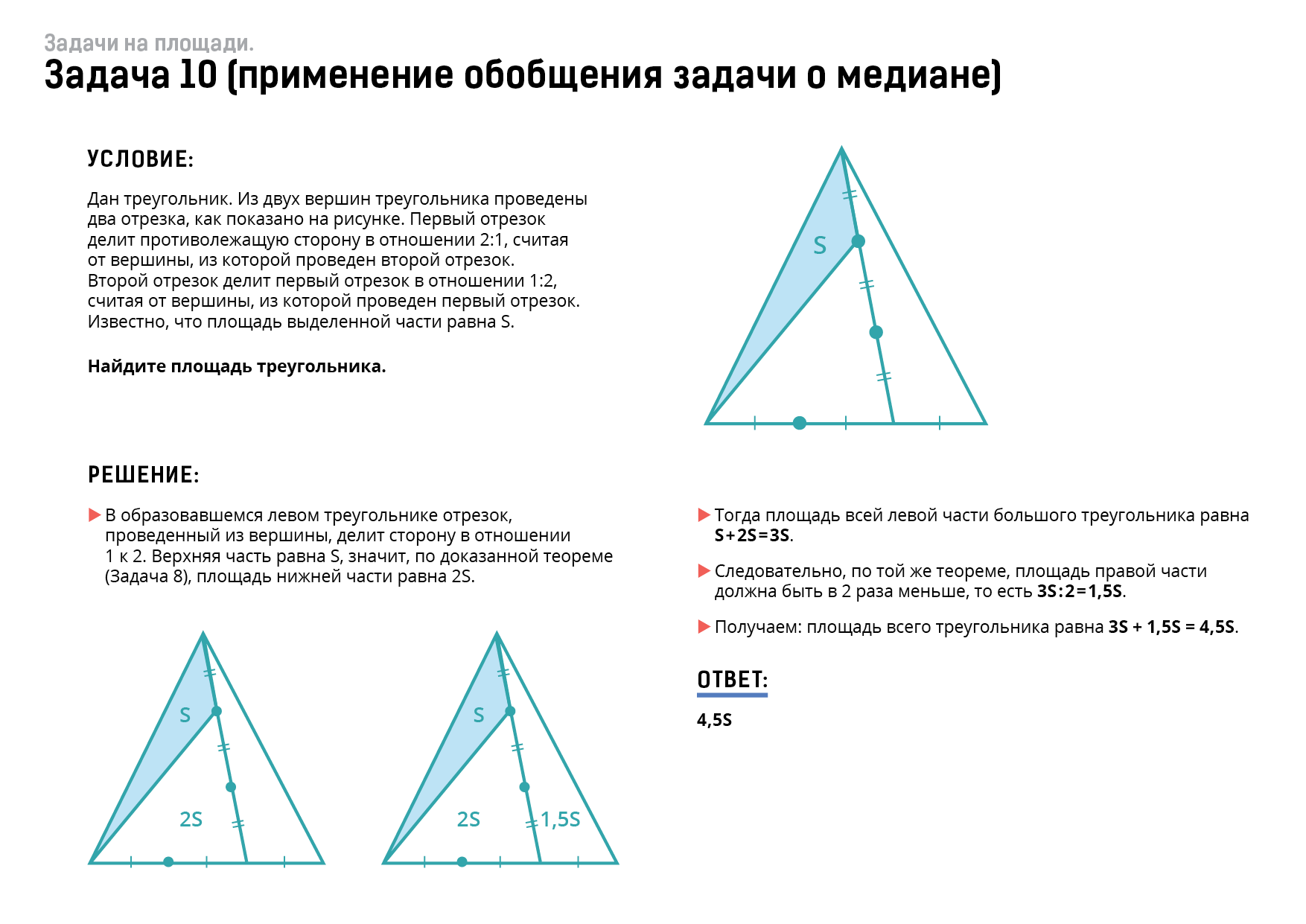 Медиана равна варианте