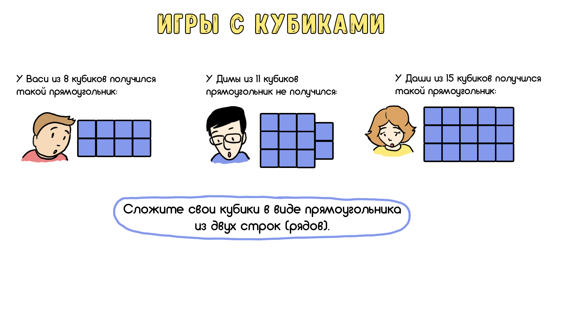 Игра с кубиком нарисуй лицо